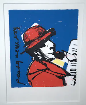 Herman Brood - klok, zeefdruk, bus, 2 boeken kopen? Bied vanaf 120!
