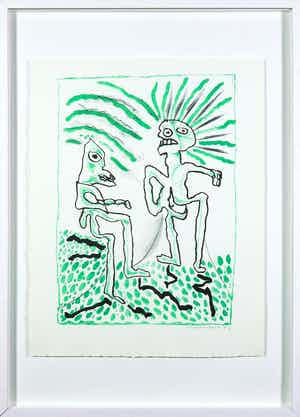 Lucebert - Litho uit het portfolio Fantasia - Ingelijst verkocht voor € 150!