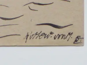Dirk Hidde Nijland - Op de Maas bij Rotterdam - Inkttekening kopen? Bied vanaf 50!