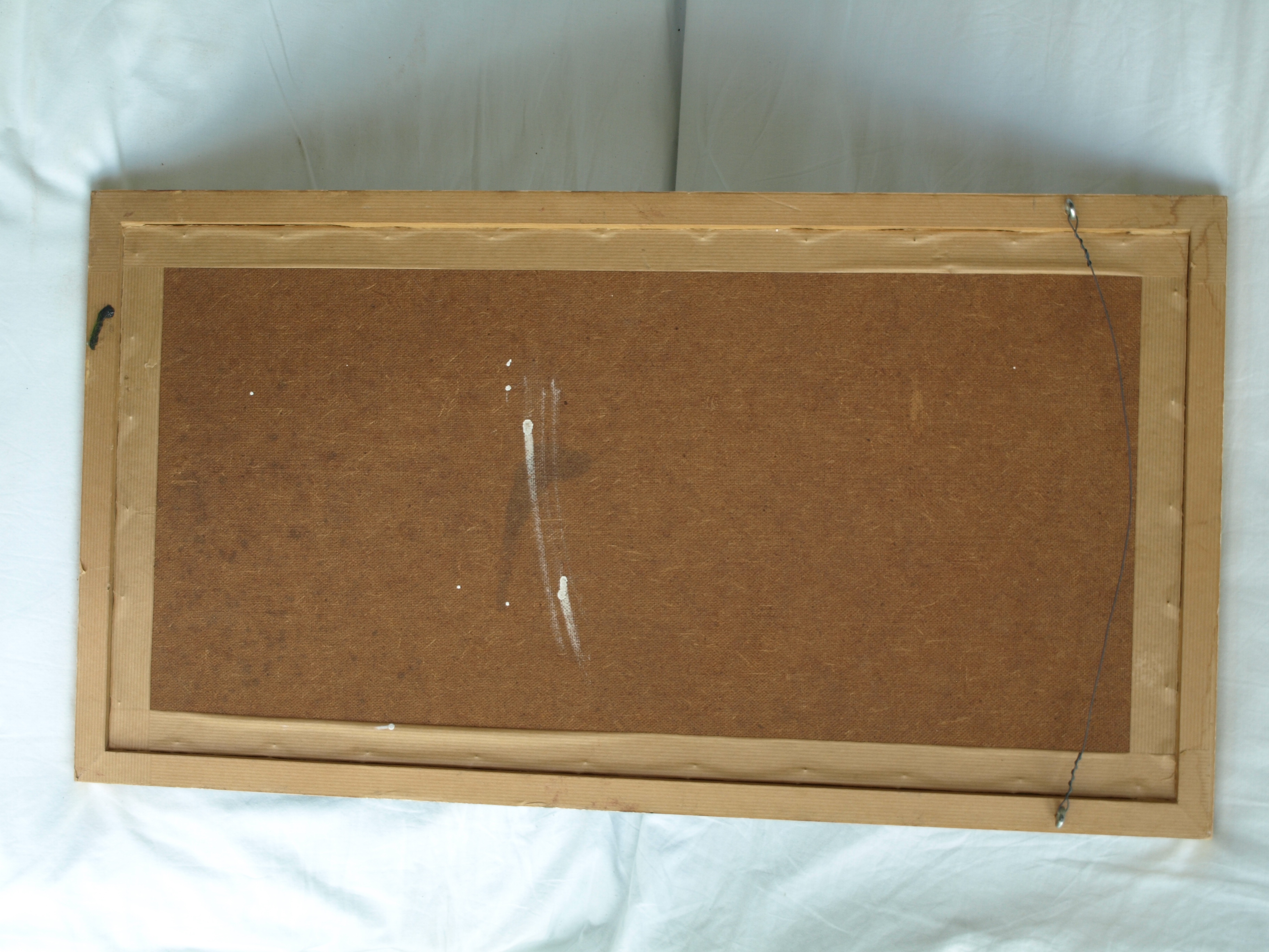 Niet of onleesbaar gesigneerd - Olieverf op board , Abstract bloemstilleven – ingelijst – ca 1965 kopen? Bied vanaf 1!