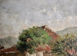 Clemence Pruijs van der Hoeven - Landschap met boerenschuur kopen? Bied vanaf 125!