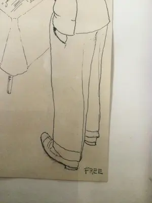 Frits van den Berghe - Twee figuren in gesprek in kleedkamer kopen? Bied vanaf 600!