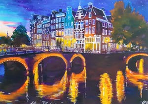 Elena Polyakova - Evening in Amsterdam kopen? Bied vanaf 80!