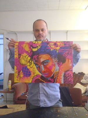 Peter Klashorst - Street Art Woman kopen? Bied vanaf 1!