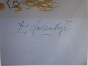 Kees Salentijn - Litho Kees Salentijn - zonder titel - in zware lijst - GAAF kopen? Bied vanaf 95!