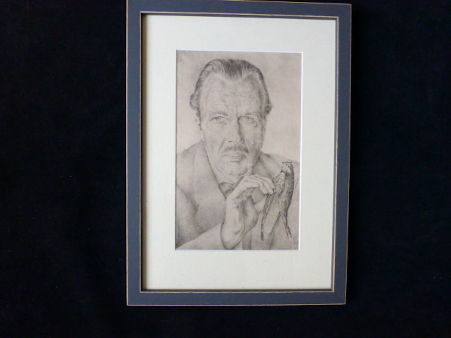 Wim Schuhmacher - Zelfportret met dode zwaluw verkocht voor € 50!