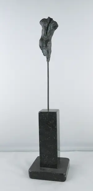 Eppe de Haan - Brons met hardstenen stokkel, Mannentorso kopen? Bied vanaf 300!