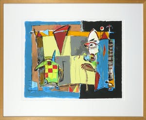 Cor de Jong - Zeefdruk, Ritueel - Ingelijst kopen? Bied vanaf 1!