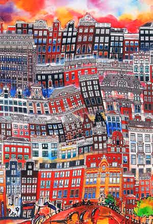 Elena Polyakova - Painting van Amsterdam verkocht voor € 70!