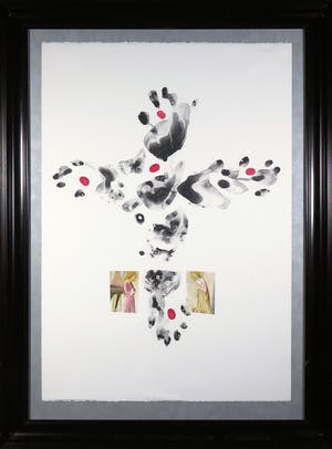 Marc Mulders - Litho en collage, Handpalm - Ingelijst (Groot) kopen? Bied vanaf 300!