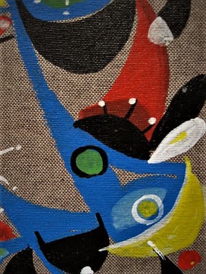 Niet of onleesbaar gesigneerd - circa 1970 - Interessant Surrealistisch olieverf - gesigneerd Calvo kopen? Bied vanaf 10!