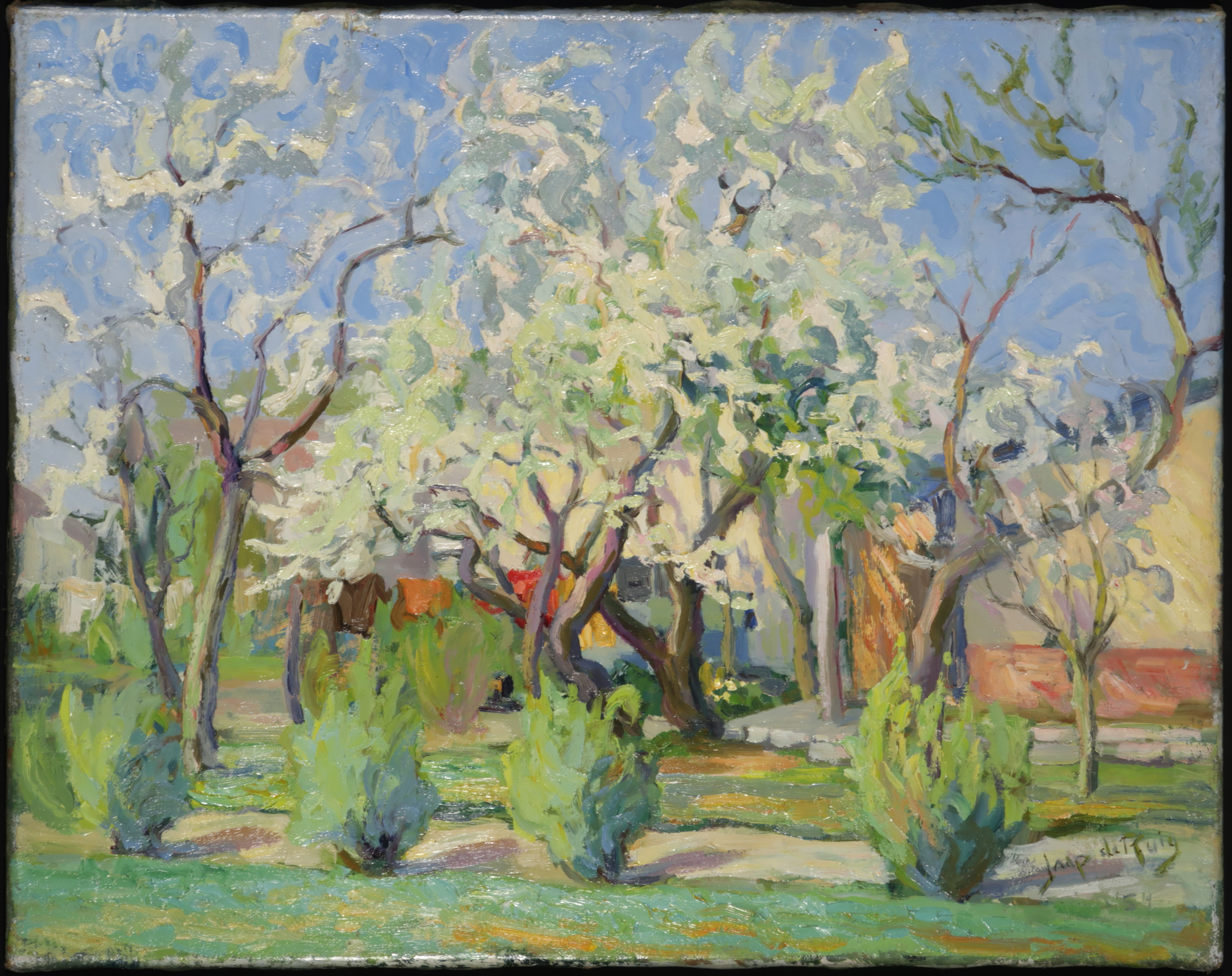 Jaap de Ruig - Olieverf op doek, Lentezon  kopen? Bied vanaf 125!