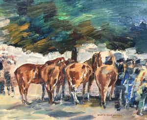 Wim Vaarzon Morel (jr.) - C4572 - Paardenmarkt verkocht voor € 450!