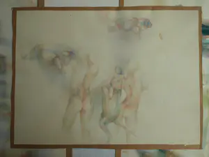 Ria Houwen - 4 Akwarellen , Expositie Curaçao 1980 + documentatie kopen? Bied vanaf 1!