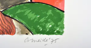 Corneille - La nuit étoilée - litho- Gesigneerd - 69,5x49,5 cm - 1975 kopen? Bied vanaf 325!