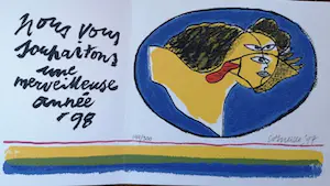 Corneille - Nieuwjaarskaart Corneille HANDGESIGNEERD kopen? Bied vanaf 10!