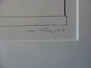 Huibert van Dorp - Zeefdruk, titel, Paviljoen. kopen? Bied vanaf 40!