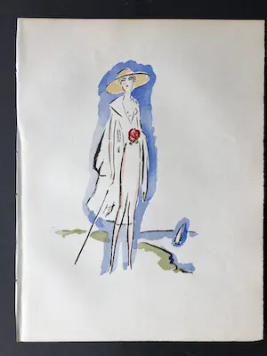 Kees van Dongen - Elegante vrouw aan zee - 1925 kopen? Bied vanaf 295!