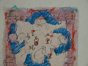 Richard Smeets - Zeefdruk , “Aan tafel” kopen? Bied vanaf 1!