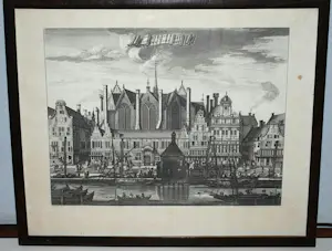 Jan Luyken - Amsterdam, Rokin met de Nieuwezijds Kapel - origineel 1694 kaufen? Bieten Sie von 50!