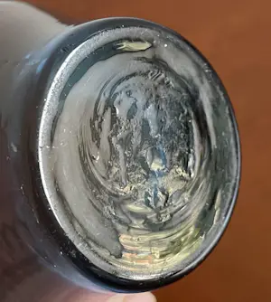 Riihimäki - vintage staalblauw glazen vaasje kopen? Bied vanaf 20!