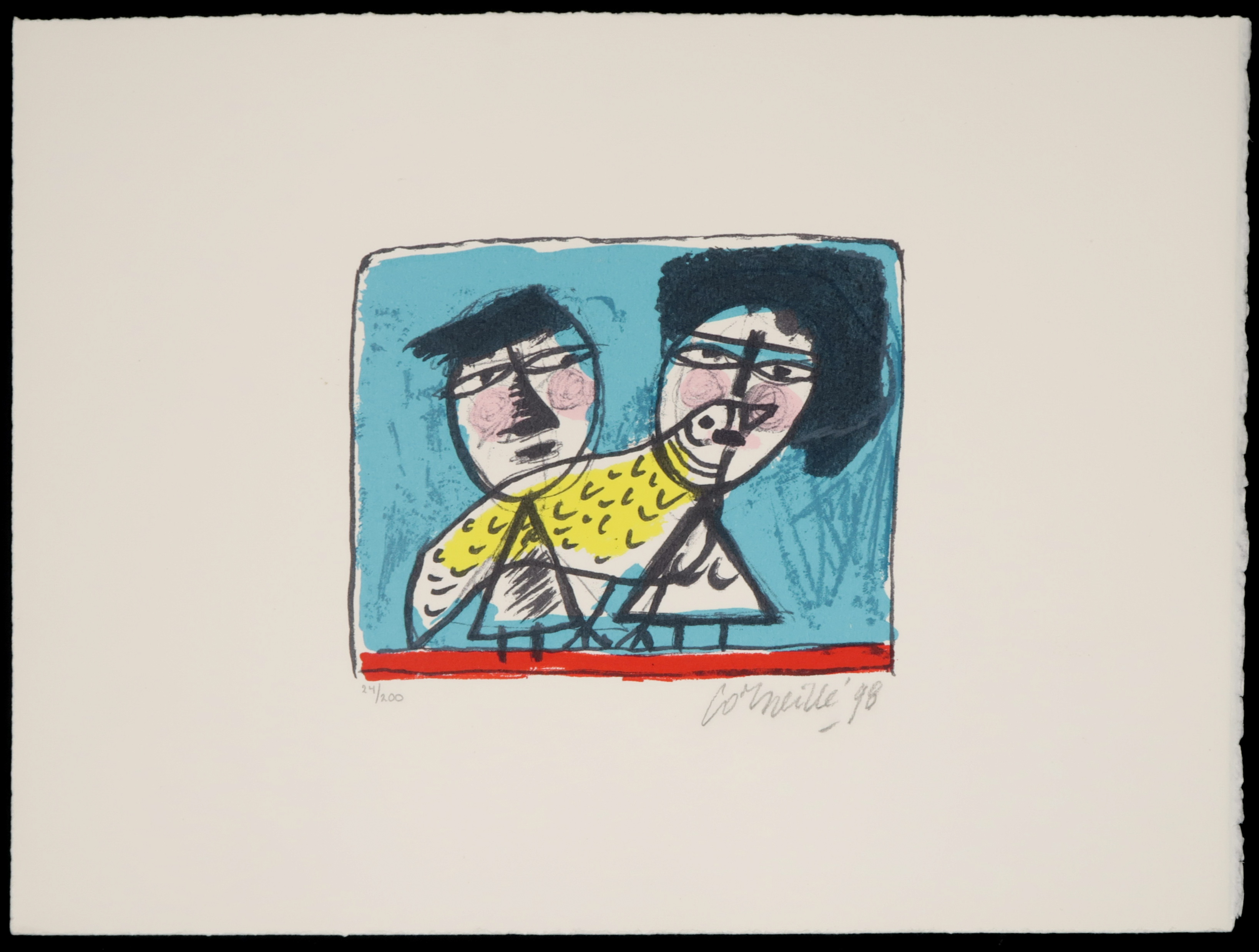 Corneille - Zeefdruk, Couple et l'oiseau kopen? Bied vanaf 90!