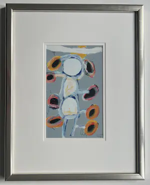 Arty Grimm - handgesigneerde litho | 'Zonder titel' (FRAAI INGELIJST) kopen? Bied vanaf 1!