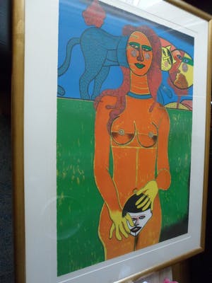 Corneille - carborundum 16/120 (zeer groot en ingelijst), 1988 kopen? Bied vanaf 499!