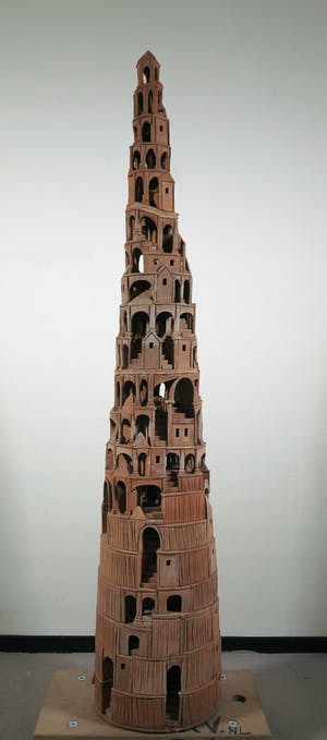 Arie J. Bouter - Terracotta, Toren van Babel (Zeer groot) kopen? Bied vanaf 500!