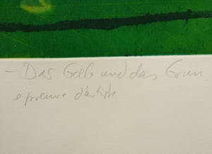Willibrord Haas - Das Gelb und das Grün, 1990 kopen? Bied vanaf 110!