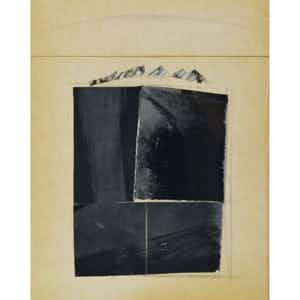 Lei Molin - collage/gemengde techniek uit 1979 verkocht voor € 225!