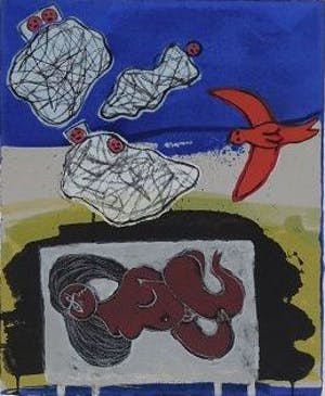 Corneille - Six Rêves Peints - Grote handgesigneerde Litho - 1989 kopen? Bied vanaf 165!