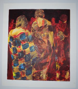 Willem van Scheijndel - grote zeefdruk - Going to the ball kopen? Bied vanaf 65!