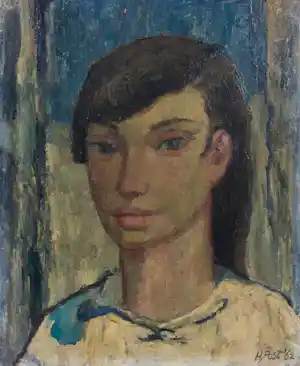 Harmen Klaas Post - Olieverf op paneel, Portret verkauft für € 90!
