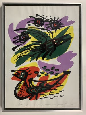 Anton Rooskens - kleurenzeefdruk - 'Lente' - 1973 kopen? Bied vanaf 199!