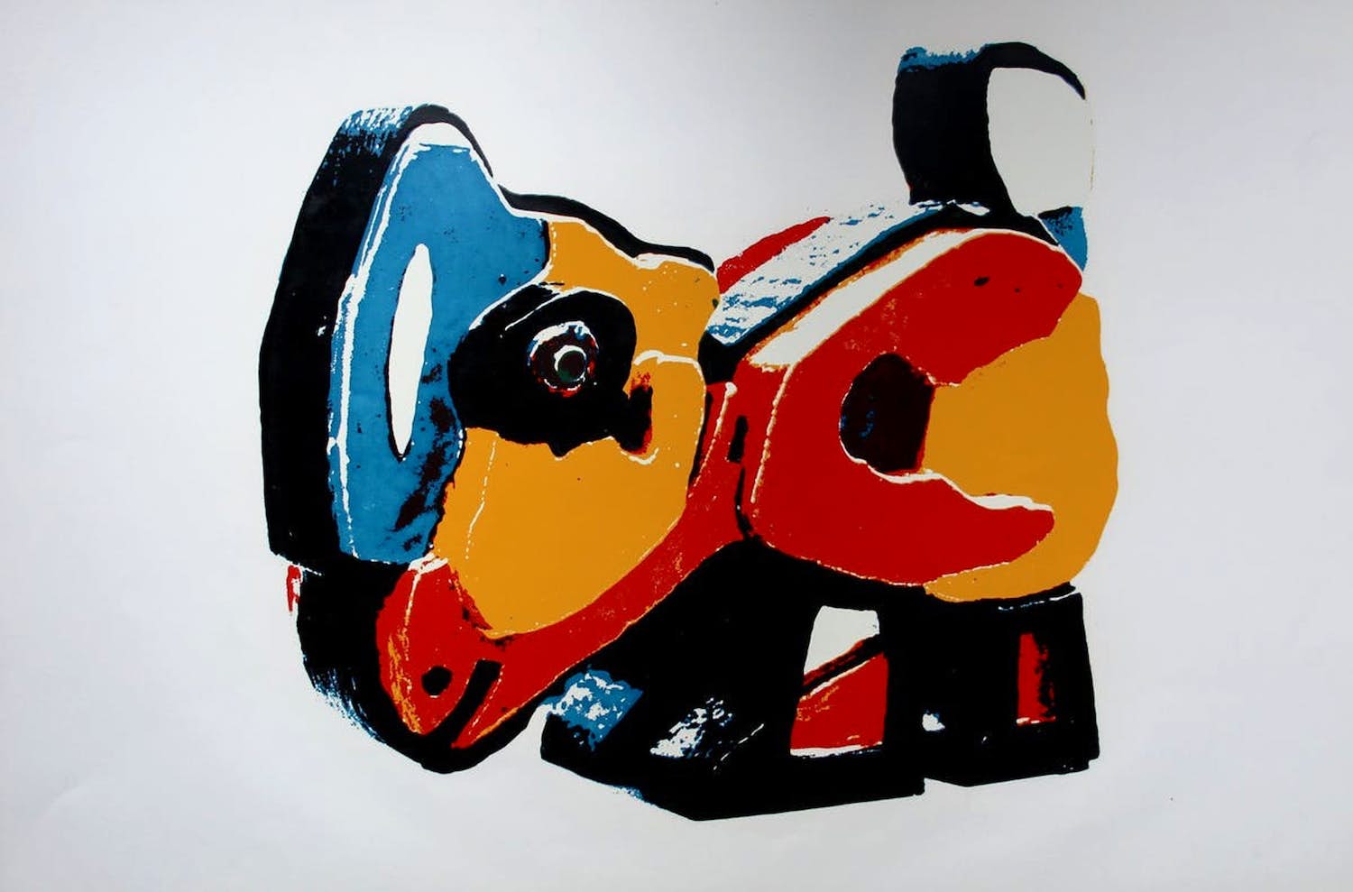 Karel Appel - Zeefdruk: "De kip" (laatste exemplaar!) kopen? Bied vanaf 175!