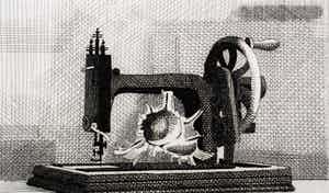 Herman Berserik - Grote ets: naaimachine - 1971 verkocht voor € 125!