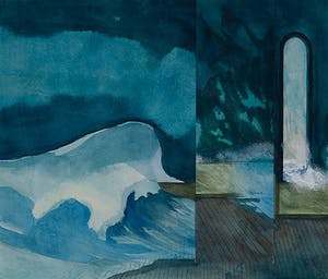 Theo Jeuken - Verschuiving - 1974 - gouache en papier op papier - BKR Amsterdam kopen? Bied vanaf 20!
