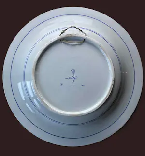 Porceleyne Fles - herdenkingsschotel 12,5 jaar huwelijk Bernhard en Juliana kopen? Bied vanaf 175!