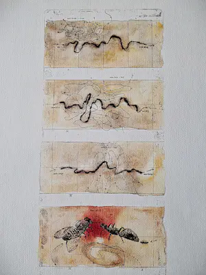 Carla Kleekamp - Unieke (1 exemplaar) - handgekleurde Ets & Aquatint - GROOT! kopen? Bied vanaf 24!