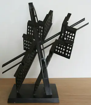 Jeroen Henneman - bronzen beeld: ''de stad'' - 1989 kopen? Bied vanaf 1695!