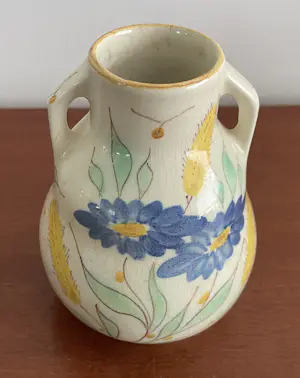 Kunstaardewerkfabriek Regina - Art Nouveau platelen vaasje decor Zomer kopen? Bied vanaf 65!