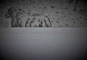 Tjeerd Bottema - Schaapskooi bij Ede - Ingelijste kleurets & aquatint - Incl.kunstboek Mijn Leven kopen? Bied vanaf 65!