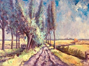 Frits Giltay - Veldweg in de zomer kleurrijk kopen? Bied vanaf 99!