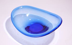 Per Lutken - blauwe schaal voor Holmegaard-Kastrup kopen? Bied vanaf 1!