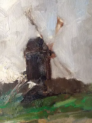 Herman Moerkerk - Hollands impressionistisch landschap kopen? Bied vanaf 150!