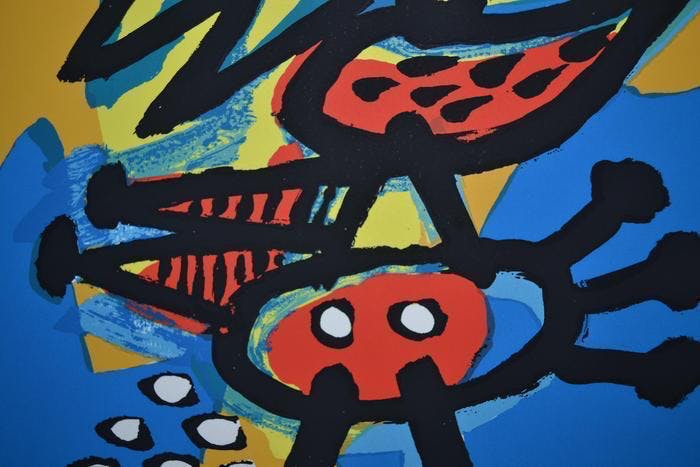 Anton Rooskens - Vogelman - litho - gesigneerd kopen? Bied vanaf 1!