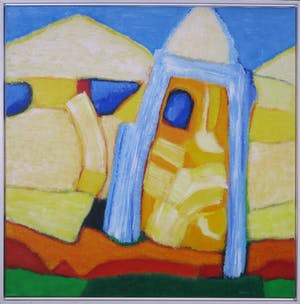 Saskia Bremer - Acryl op doek, Damascus Gate - Ingelijst kopen? Bied vanaf 1!