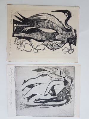 Harry van Kruiningen - Lot van 3 handgesigneerde litho's en 1 handgesigneerde ets kopen? Bied vanaf 75!