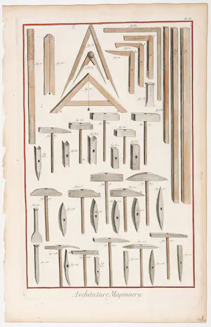 Benoît Louis Prévost - Lot van zes gravures over bouwen kopen? Bied vanaf 1!